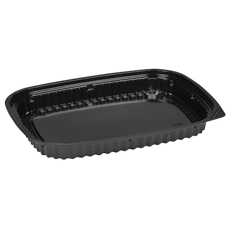 Abena Containers, To-Go, Sushi Tray, Plastic, Black, 10.2 L x 7.5 W x 2 D, PK500 5966